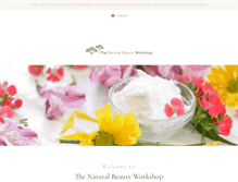 Tablet Screenshot of naturalbeautyworkshop.com